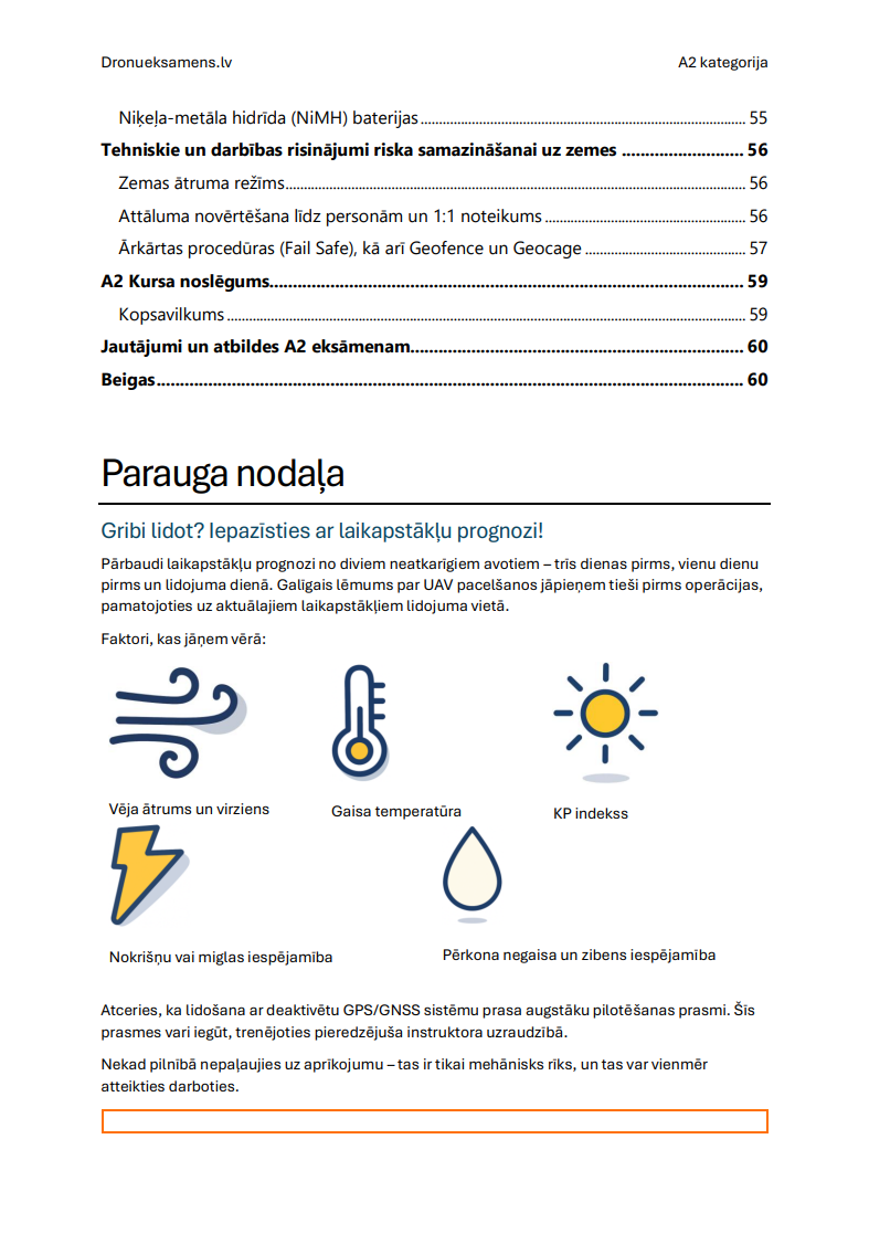 Dronu licence A2 Latvijā – Kurss, oficiālie jautājumi, atbildes un detalizēti skaidrojumi - Image 4
