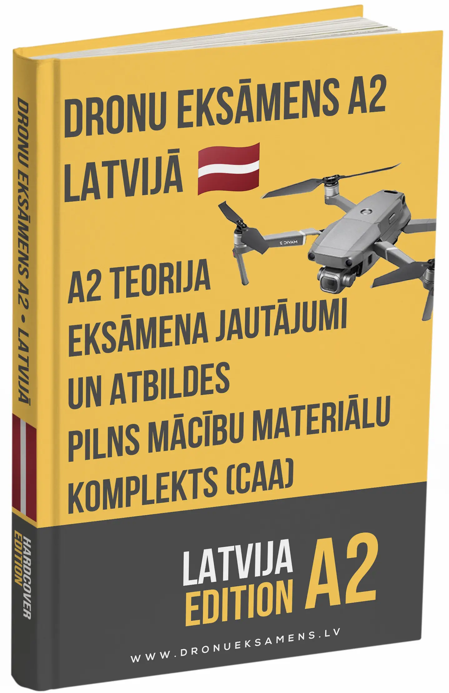 A2 dronu eksāmens Latvijā – Padziļināta teorija, pilni mācību materiāli un 500+ eksāmena tipa jautājumi un atbildes - Image 1